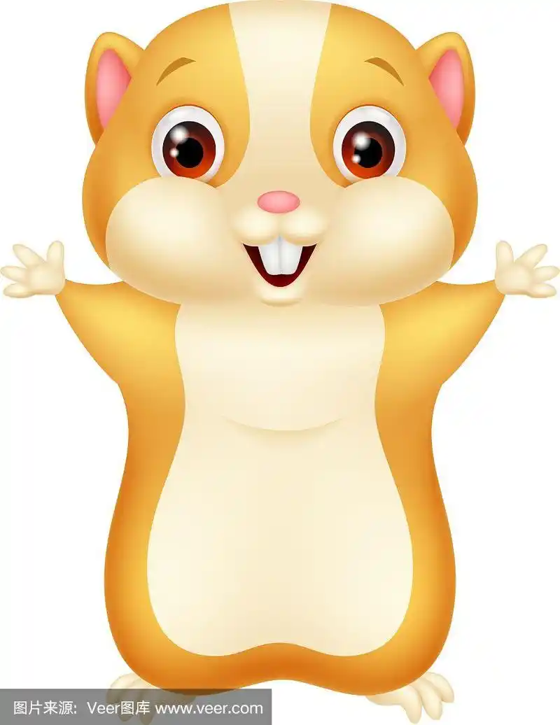 卡通可爱的仓鼠