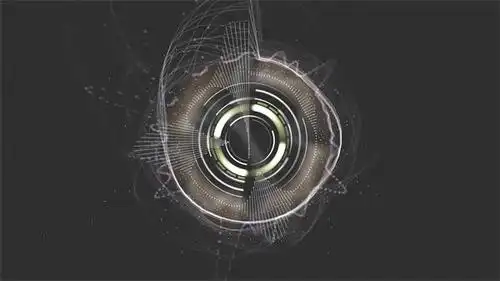 动感炫酷烟雾纹理逆时针旋转变化镜头视觉效果led背景视频素材
