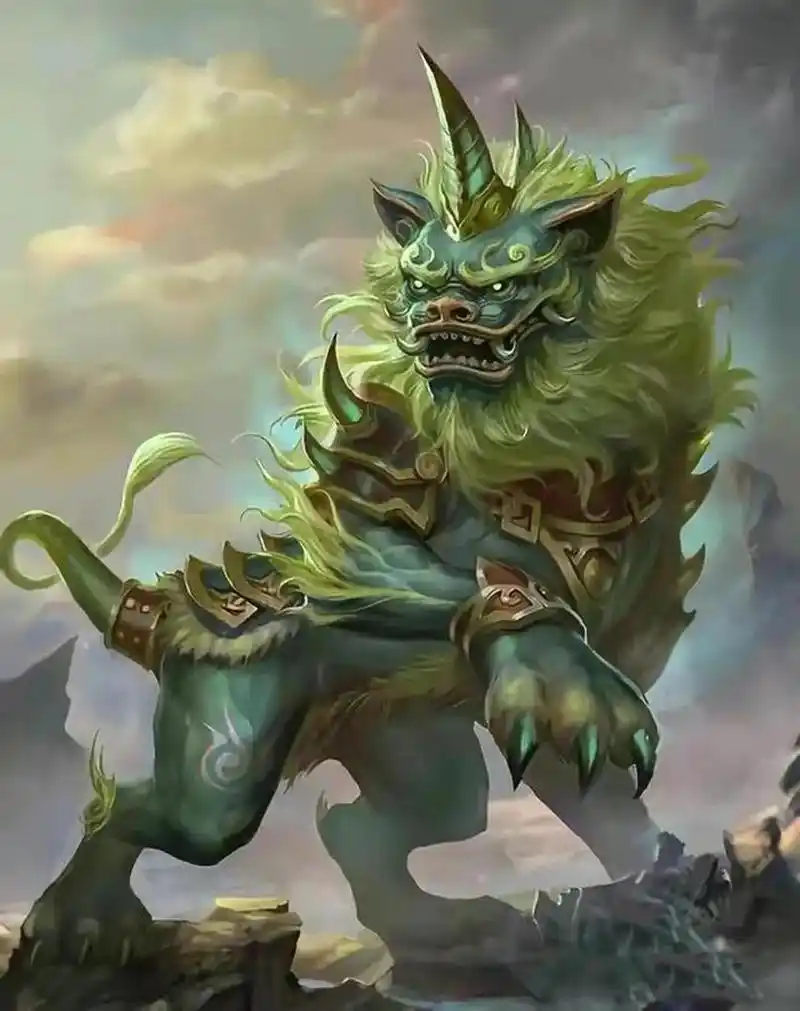 神兽獬豸# #助我曝光啊# #百度仲夏打卡挑战赛# 獬豸又称獬廌,解豸