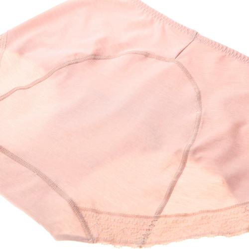 爱慕生理裤内裤女柔软舒适蕾丝性感中腰隐痕双层裆平角裤am234271