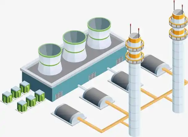 矢量图大型发电厂