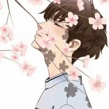 樱花动漫情侣头像高清一男一女的情侣头像动漫唯美樱花图片