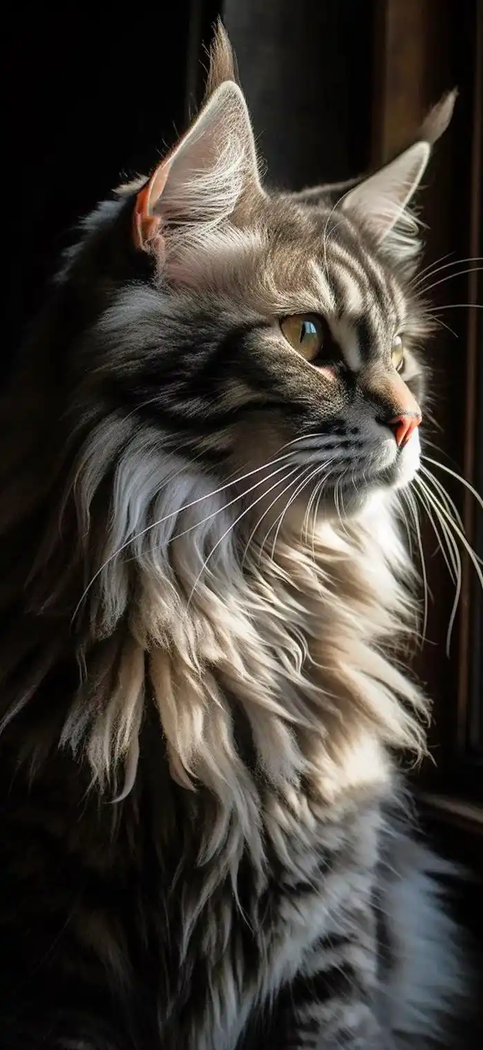 缅因猫也太帅了.抖音搜"神图壁纸"进小程序输zzy99992 - 抖音