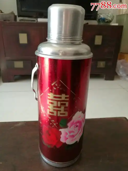 怀旧七八十年代喜字铁皮暖壶
