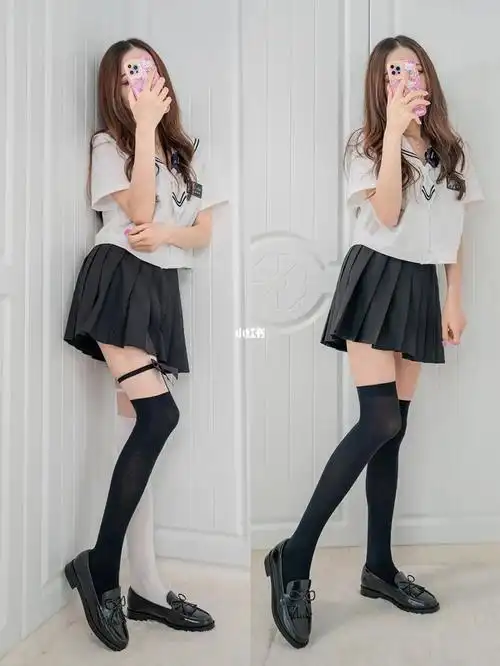 jk制服下的过膝袜 你喜欢哪双?