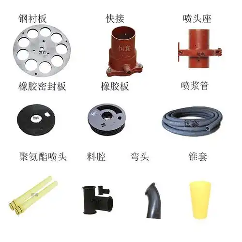 喷浆机配件大全聚氨酯密封橡胶板 橡胶摩擦板喷浆机配件厂家