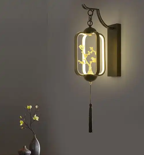 商场同款欧普照明2022新款新中式过道壁灯客厅走廊艺术灯饰中国风