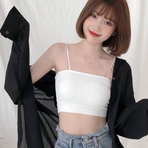 内衣女学生韩版裹胸初中生吊带性感外穿少女背心裹胸抹胸文胸