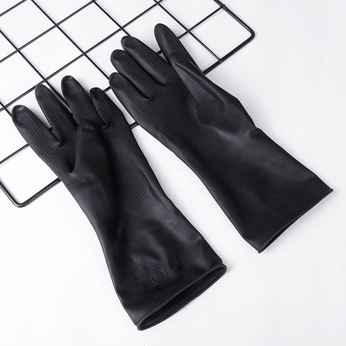 护加厚高弹性胶皮烫染美发染发专用手套专业耐用理发店手套护手套