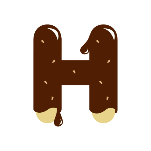 h创意字母图片大全