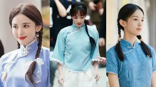 9位电视剧女星"民国风麻花辫造型"!杨紫甜美上热搜,周也,赵露思都仙气