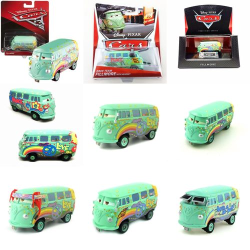 正版美泰汽车总动员玩具车阿飞合金车模 赛车总动员大众巴士辉哥