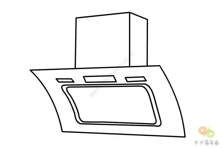 教你画油烟机简笔画的画法