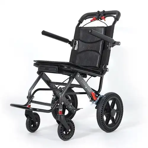 衡互邦轮椅折叠轻便飞机轮椅车老人专用代步铝合金小型便携手推车