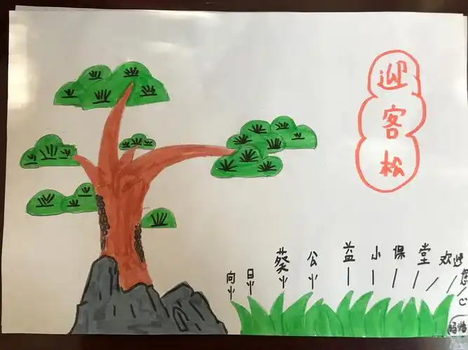 小小迎客松,满满好客情.