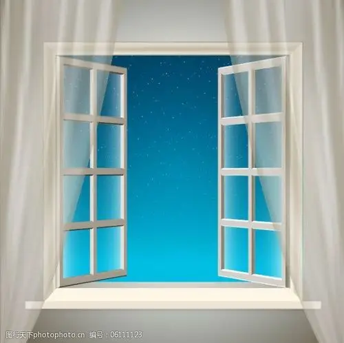 关键词:矢量窗外的夜空素材免费下载 玻璃窗 窗户 窗帘 矢量素材 天空