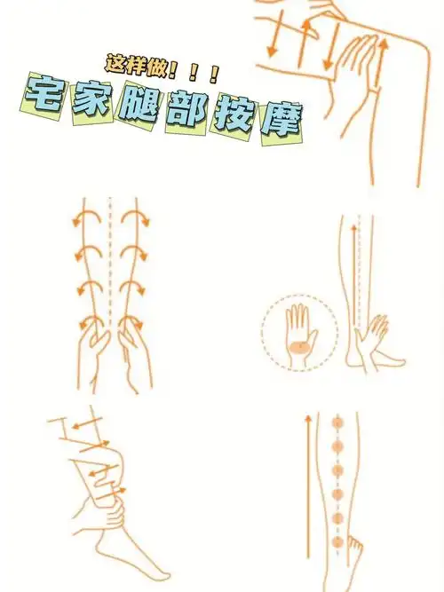 自己在家怎么做腿部淋巴按摩