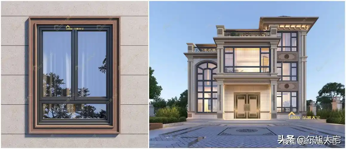 案例分享别墅装修如何选择外墙窗套线呢