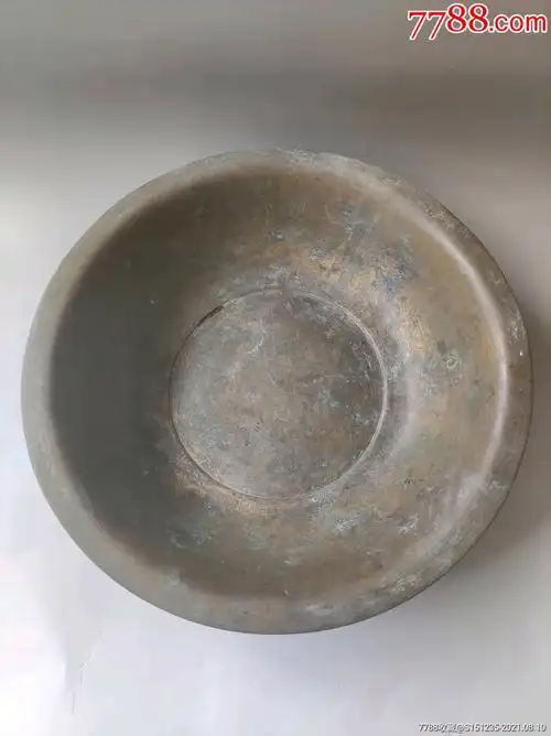 晚清铜脸盆厚重喜欢的不要错过细节如图_价格888元_第1张_7788收藏