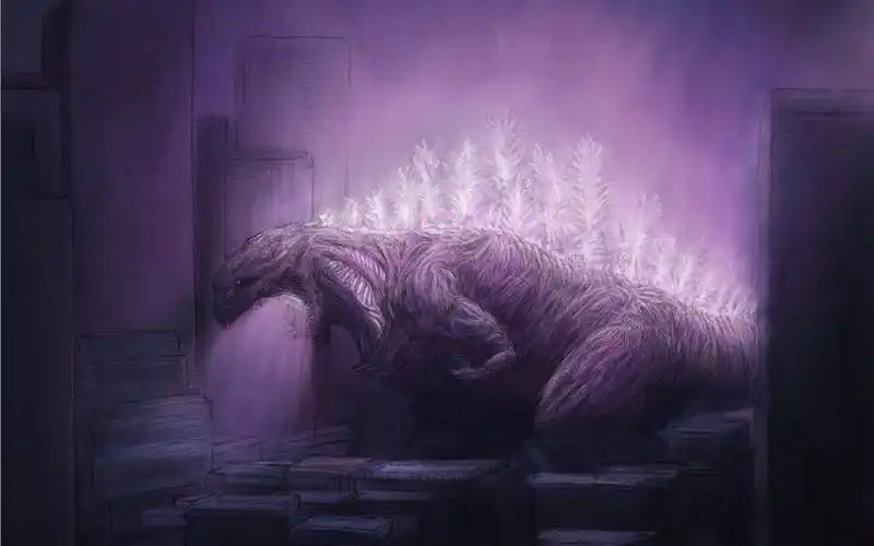 【绘画过程】真酱的高光时刻!—新哥斯拉