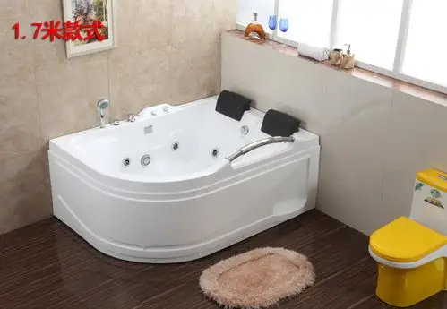 双人浴缸家用情侣冲浪按摩恒温加热别墅欧式卫生间亚克力浴池左裙冲浪