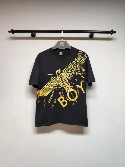 19ss夏装boylondon旗舰斜标烫金大老鹰