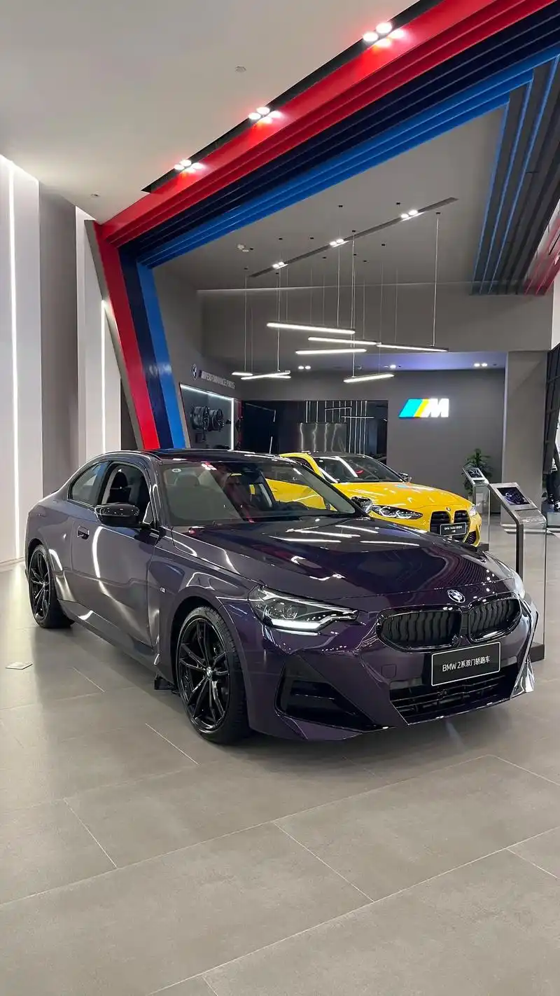 宝马2系双门绝绝紫,太适合女孩子了叭!#宝马 #宝马2系 # - 抖音