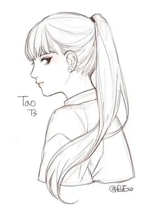 笔画-这些可爱又清新的小女孩简笔画真的不难手绘女生简笔画头像图片