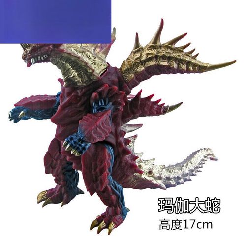 好沐音(haomuyin)魔格大蛇玛伽究极大蛇巴萨雷德王软胶怪兽持剑迪玛伽