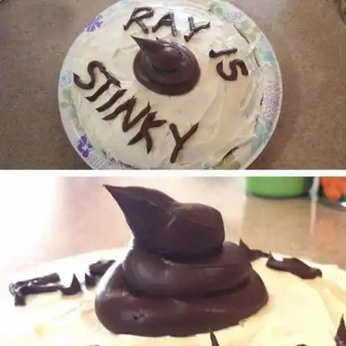 二货朋友送来的蛋糕,当场没食欲了,一看就没有食欲了,好恶心