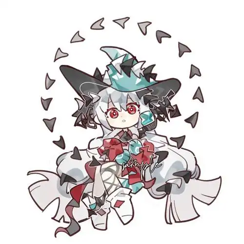 明日方舟浊心斯卡蒂  #斯卡蒂  #明日方舟同人  #绘画  #q版人物