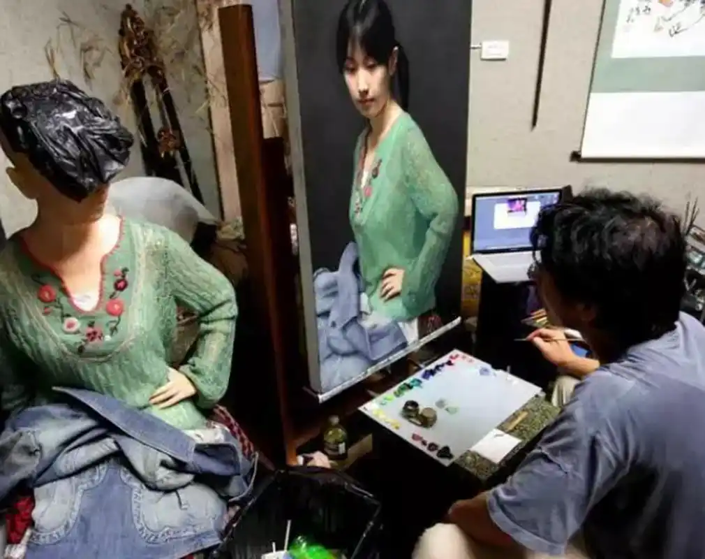 日本画家挑战冷军!