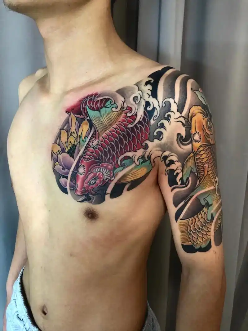 双鲤鱼半甲作品分享