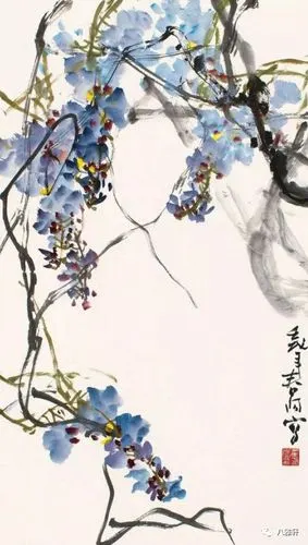 八雅轩丨墨缘有约教学视频霍春阳老师讲解藤蔓画法