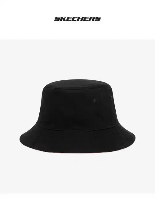 skechers斯凯奇夏季新款男女休闲运动渔夫帽 深黑色 均码【图片 价格