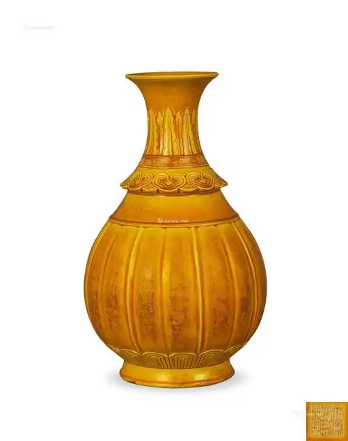 【民国 黄釉出筋玉壶春】拍卖品_图片_价格_鉴赏_民国瓷器_雅昌艺术品