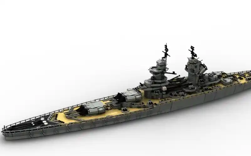 乐高moc法兰西海军的荣耀黎塞留号战列舰