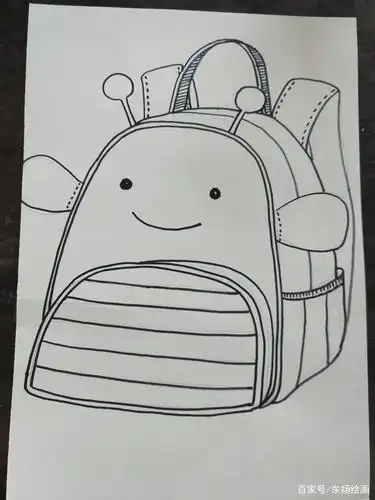 新学期到了,教大家画儿童画书包