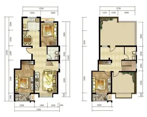 唐山新房 路南楼盘 > 南湖金地b1跃层户型