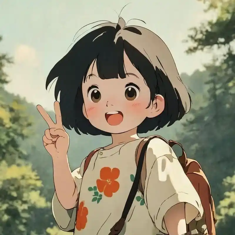 比耶田间|千与千寻|可爱动漫|情侣头像