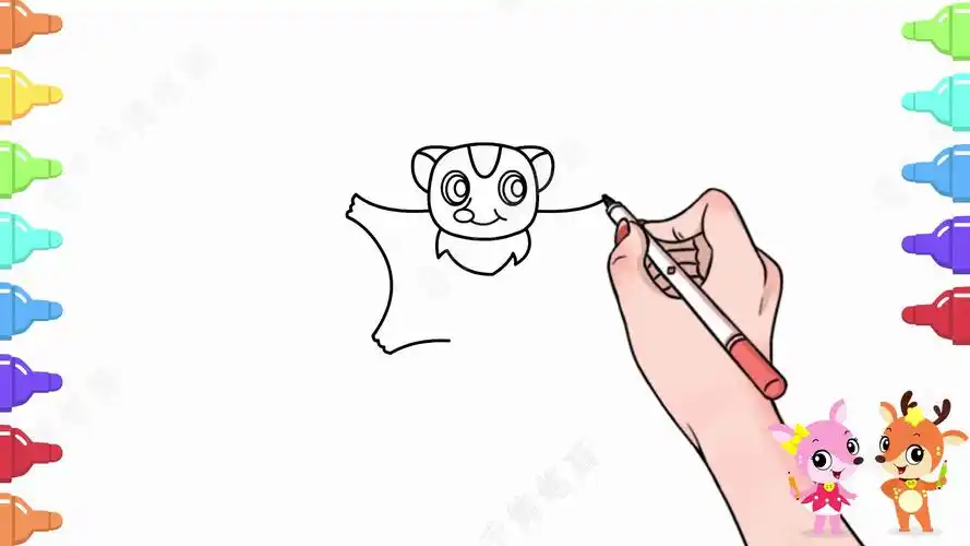教你画飞鼠简笔画