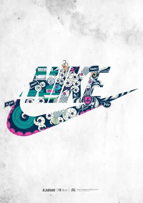 这两天为nike做的一个logo的涂鸦