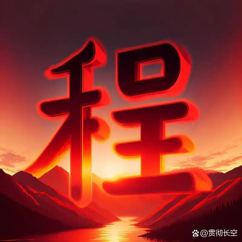 艺术字设计·姓氏头像定制·程 姓氏头像,喜欢哪种款?都可以定制.