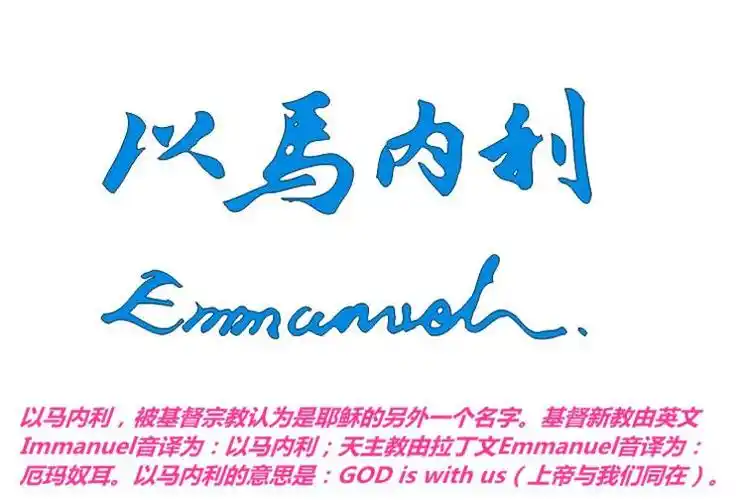 以马内利十字架项链 男士钛钢时尚吊坠 挂饰女毛衣链礼物一件代发