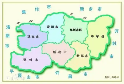 郑州行政区划图