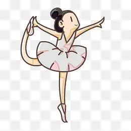 微信女人卡通舞蹈头像