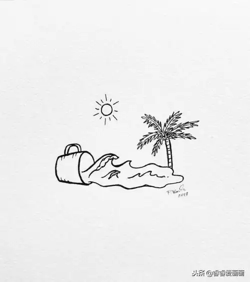 简单又漂亮的风景简笔画大全适合零基础和小白画