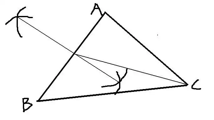 尺规作图:三角形三边中线交于一点