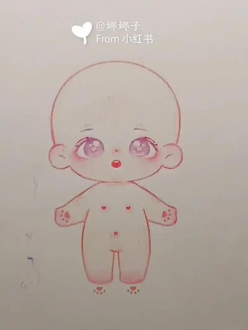 换装纸娃娃 体子是打印的,眼睛是画的.不喜勿喷