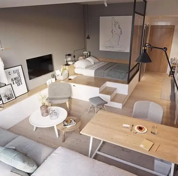 室内设计开放式厨房和卧室,做法太机智了|厨房|装修|公寓_新浪新闻